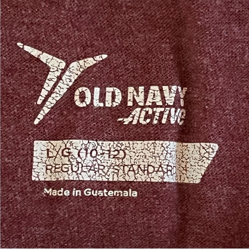 Old Navy and Puma tshirts. Set of two. White and Maroon. Boys size Large (10-12) - Picture 4 of 8